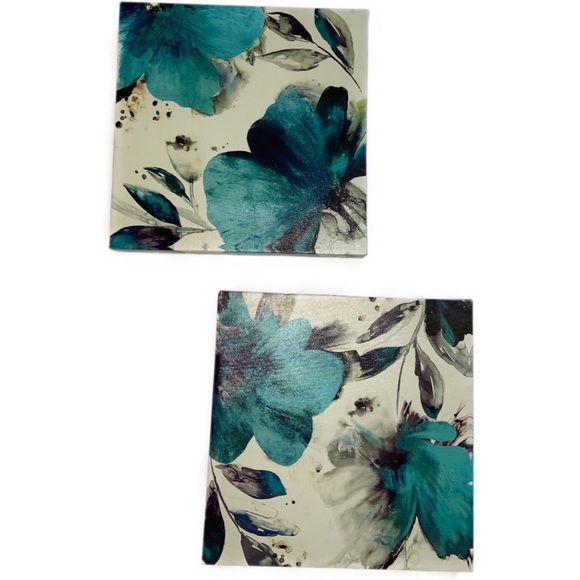 2/$20 🛍️ 2 Flower Canvas Paintings 12x12